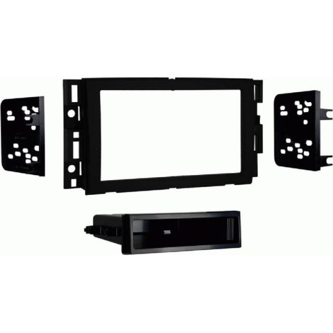 Façade d'autoradio 2-DIN avec vide poche compatible avec pour différents véhicules GM/Suzuki