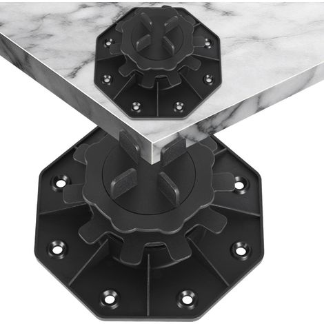 SWANEW Set di 30 piazzole regolabili per terrazza Plot piazzole regolabili per terrazza 35-65 mm