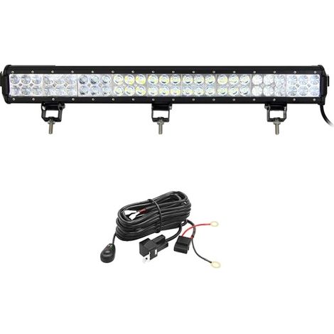 LED-Arbeitsscheinwerfer, vielseitige Beleuchtung, robuste Konstruktion, 63,5 cm (25 Zoll), 162 W, inklusive Kabel (1/2)