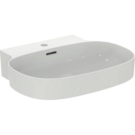 Lavabo IS Linda-X 1 vasque avec rebord 600x500x135 mm poli blanc
