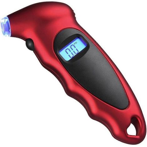 Manomètre numérique de pression des pneus de voiture, écran LCD rouge (1/5)