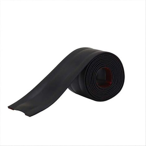 Selbstklebende, dekorative PVC-Kabelrinne, schwarz, mit Stufenschutz, freiliegendes Kabelrohr für elektrische Kabel. (1/5)