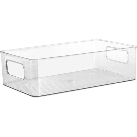 Range de bureau grande capacité, boîte de rangement cosmétique acrylique, organisateur transparent pour chambre et maison (1/5)