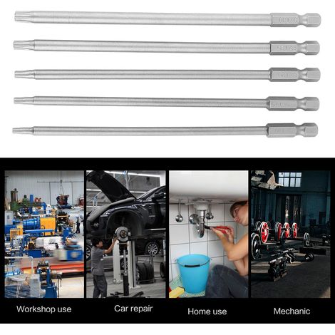 Lot de 5 embouts Torx creux, 150 mm de long, BST Bits-003 (1/5)