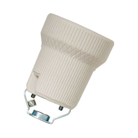 douille en porcelaine - culot e27 - avec support m10 - bailey 143000