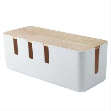 Boîte de rangement pour câbles, boîtier pour multiprises, cache les cordons électriques des téléviseurs