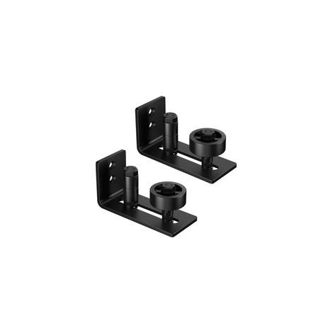 Guide Porte Coulissante sol 2PC Avec Rouleau Réglable 8-en-1 pour Porte Coulissante Systeme Porte Coulissante, Ajustable Côté Inférieur Guidage à galets bon pour Porte Coulissante en Bois (1/5)