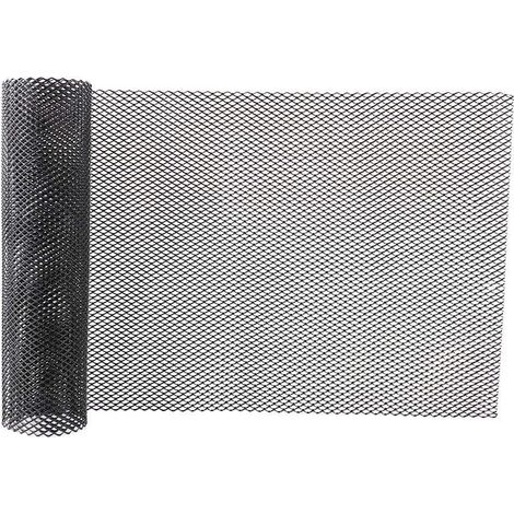 Maille Calandre Voiture 4x8mm,Grillage Aluminium Universel Noir 100x33cm (1/5)