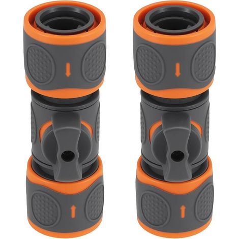 Raccordi, Tubi, set di 2 Raccordi con Valvola di Regolazione, a tenuta di Connessione per Tubo 1/2-Inch, Adattatore Tubo Rubinetto (1/5)