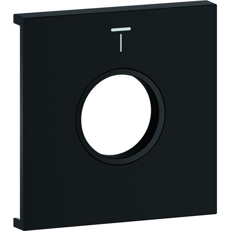 Grohe Grohtherm Aqua Tiles Metallplatte, Symbol Kopfbrause 4 für Grohtherm Aqua Tiles UP-Thermostate, Phantom Black, 107172KF00 (1/3)