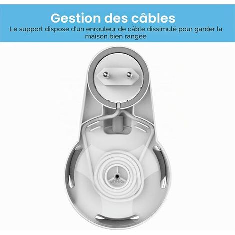 Stand for Home Mini Nest Mini Wall Mount Stand Holder for Home Voice Assistants White Grey (1/4)