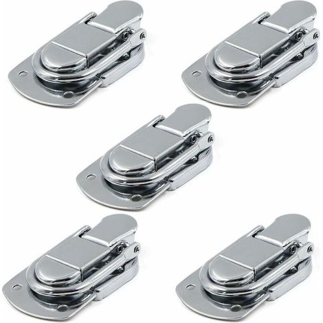 Fermeture à Levier Fermoir à Bascule Loquets Verrou 5 pcs Loquet à Bascule en Acier Inoxydable pour Coffret, Cadeaux Boîte, Tiroir, Armoire, Trousse médical, Coffre à Outils (1/5)