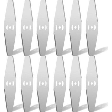 Ersatzklinge aus Metall für Akku-Freischneider, enthält 12 Klingen. Zubehör für Gartentrimmer. (1/5)