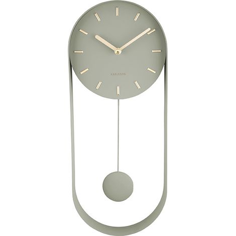 Karlsson Pendulum Charm Horloge Murale Noir Élégante (1/4)