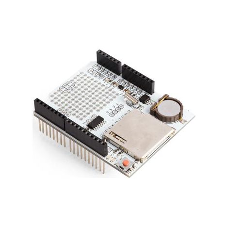 Whadda Escudo de registro de datos compatible con Arduino®, tarjeta SD, batería de respaldo, apilable, creación de prototipos (1/3)