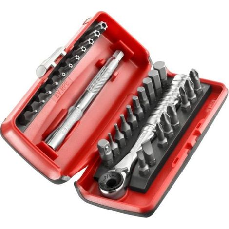 Coffret d'embouts 1/4'' 31 pieces - FACOM - R.PEJ31PB (1/3)