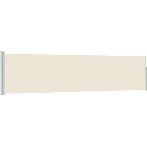 Maison Exclusive - Tenda Laterale Retrattile per Patio 117x514 cm Crema (1/5)
