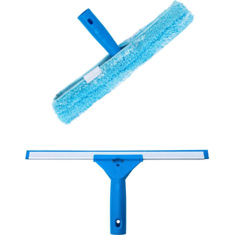 Professional Window Squeegee with Microfiber Brush, Width 35 cm (1/3)