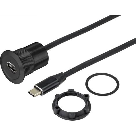 TRU COMPONENTS TC-9534348 Prese da incasso USB Presa Spessore pannello: 1-10 mm Contenuto: 1 pz. (1/3)
