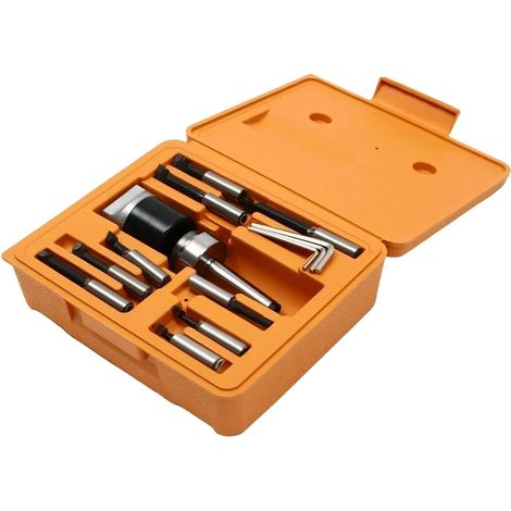 Bohrkopfmontage, höchste Präzision, robuste Stahlkonstruktion, Orange (1/2)