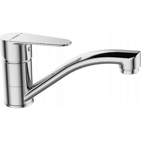 Robinet de lavabo sur pied Fresno avec bec pivotant (1/3)