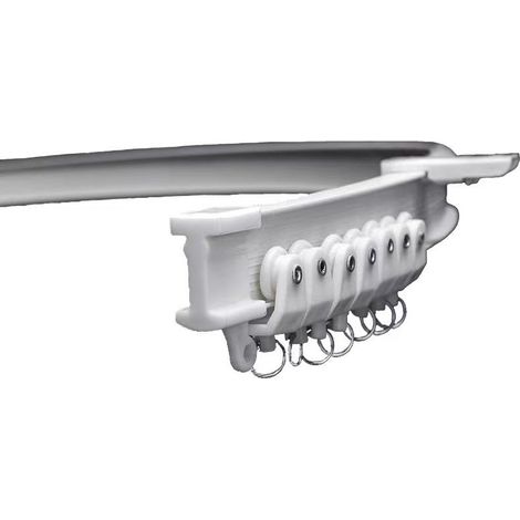 Rail de rideau de plafond flexible, pliable, support mural de plafond 3 m (1/5)