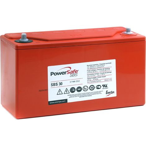 Enersys - Batterie plomb pur Powersafe SBS30 12V 26Ah M6-V