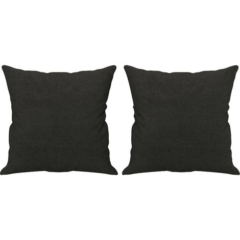 Zierkissen 2 Stk. Schwarz 40x40 cm Stoff vidaXL