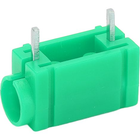 Lot de 5 prises bananes professionnelles 4 mm en laiton nickelé pour circuits imprimés, accessoire pour multimètre (vert). (1/5)