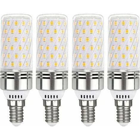 Lampadina LED E14 bianco freddo, 12 W equivalenti a 100 W a incandescenza, Lampadine LED 6000 K, Base a vite Edison E14, Angolo del fascio di 360°, Non dimmerabile, Confezione da 4-RAPANDA (1/5)