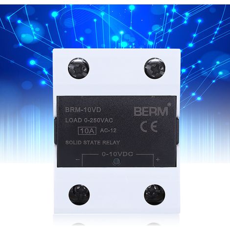 BERM Halbleiterrelais (SSR) mit LED-Statusanzeige, 4–20 mA, 0–250 V AC (1/5)