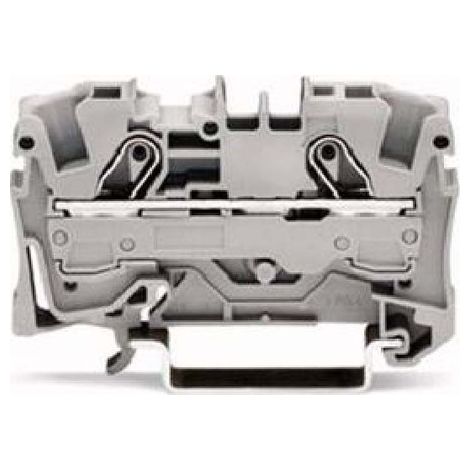 Conector de barra colectora de 2 hilos, 6 mm², gris, 2006-1201 topjobs