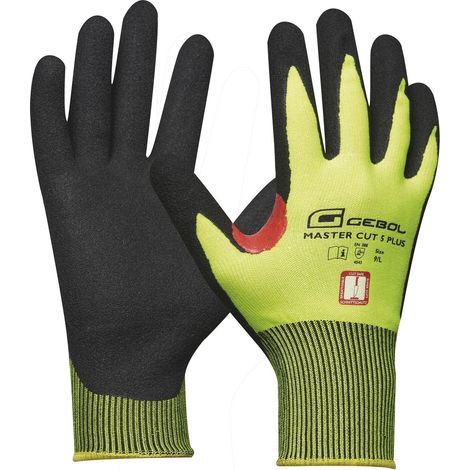 Gebol 709822 Guanto da Lavoro Master Cut 5 Plus  Taglia 10 taglio protezione del livello di protezione 5  1 Coppia, XL, 2 pezzi