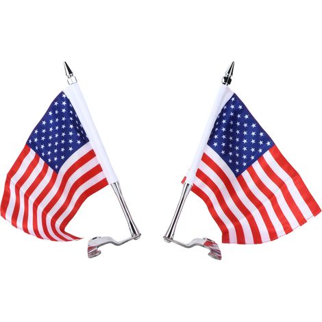 Support de mât pour drapeau de coffre avec drapeau américain L&R, remplacement pour Gold Wing Tour DCT 2018-2020, kit d'installation (1/5)