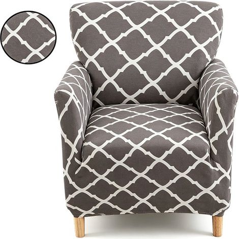 Funda para silla, Funda elástica para silla, Funda extraíble para silla, Funda para sillones de banquete/lectura, sillas de comedor (1/5)