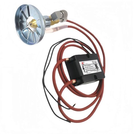 Compatible avec les kits de brûleurs à huile usée, équipés de buses d'atomisation d'air de 3,5 mm et de transformateurs d'allumage de 15 kV pour le chauffage. (1/2)