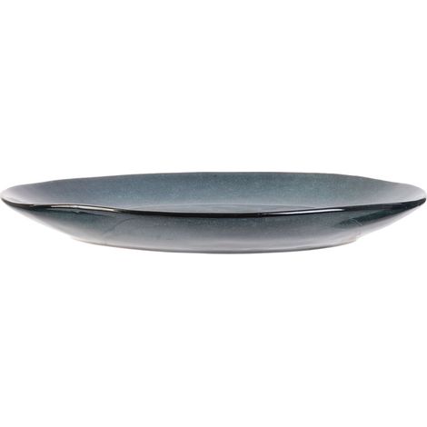 12 Assiette à Dessert 22 Cm Galet Bleu - Au Grès Du Temps - Home Deco Factory - Cmp (1/5)