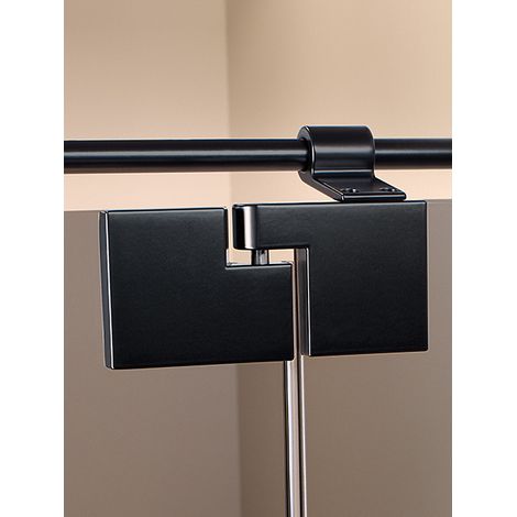 Avito Vario Drehtür m.2 Fixteile 1300mm, links, Glas H1, cenit-chrom