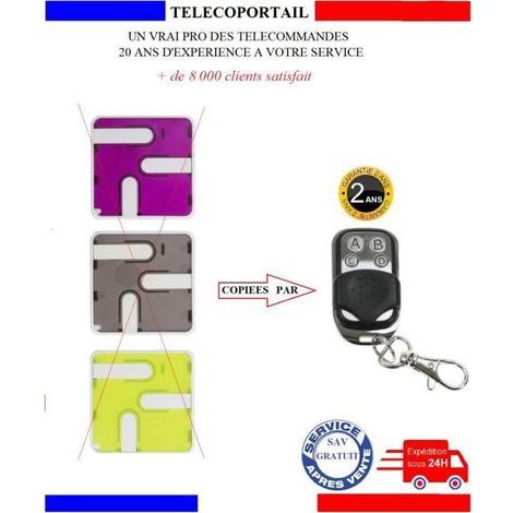 TELECOMMANDE MYKEY MYGATE PTX3U 433.92 Mhz - TELECOMMANDE COPIEUSE MYKEY MYGATE PTX3U 433.92 Mhz POUR PORTAIL