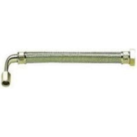 Sanitaire-Distribution – Flexible sanitaire coudé 150 cm – Inox tressé – FF 20X27 – Débit 65 l/min – Diamètre 13 mm pour installations fiables