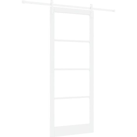 Maison Exclusive - Schiebetür ORKDAL Weiß 93 x 232 cm Massivholz