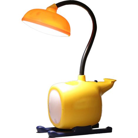 Ortviai Lampe de Bureau LED en Forme d’Avion Rechargeable et Pliable, Jaune, Protection des Yeux (1/5)