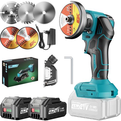 Mini Meuleuse d'angle Sans fil 76mm avec 2 Batteries 4,0Ah (1/5)