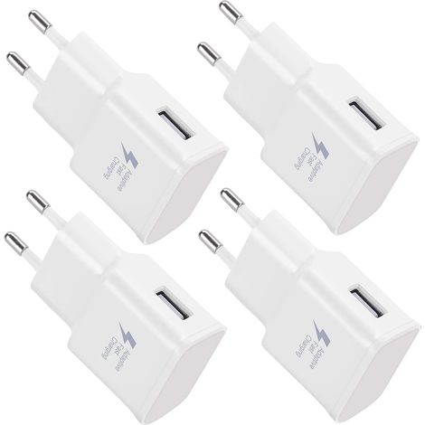 Chargeur secteur USB universel 5V-2A à prise secteur rapide pour iPhone 12/11/X, 8/7/6 et Samsung (1/5)