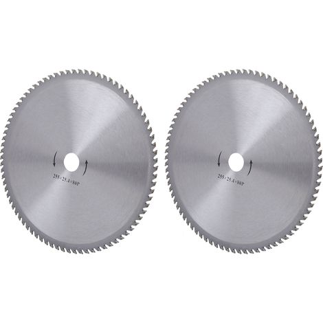 Lame de coupe circulaire 10 pouces 80 dents pour débroussailleuse et tondeuse - 2 pièces (1/5)