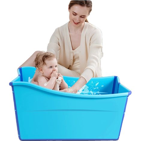Baignoire Portable, 98 cm de Longueur, 50 cm de Largeur, 56 cm de Hauteur, 0-Âge Adulte, 7,5 kg de Poids (1/5)
