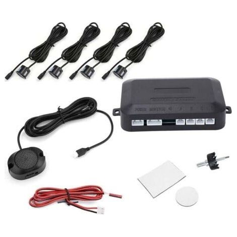 Car Reversing Radar System Parking Sensor Self-test High Precision Black Durable For Detection (1/4)