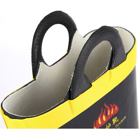 Bottes de sauvetage d'urgence hautes, résistantes à la chaleur, isolées, antidérapantes, en caoutchouc, protection contre le feu, taille 44 (1/5)
