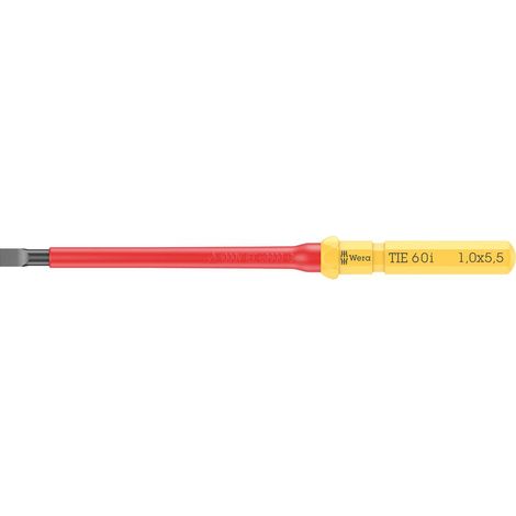 Wera Kraftform Kompakt VDE 60 i 1,0 x 5,5 x 157 mm TIE pour électricien vis à fente Lame interchange