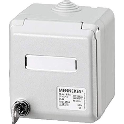 Mennekes 4165 presa elettrica grigia 16A 400V IP44